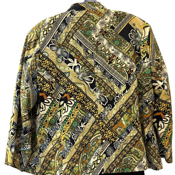 American Vintage 90's Vibrant Patterned Suit Jacket - XL - Picture 3 of 12